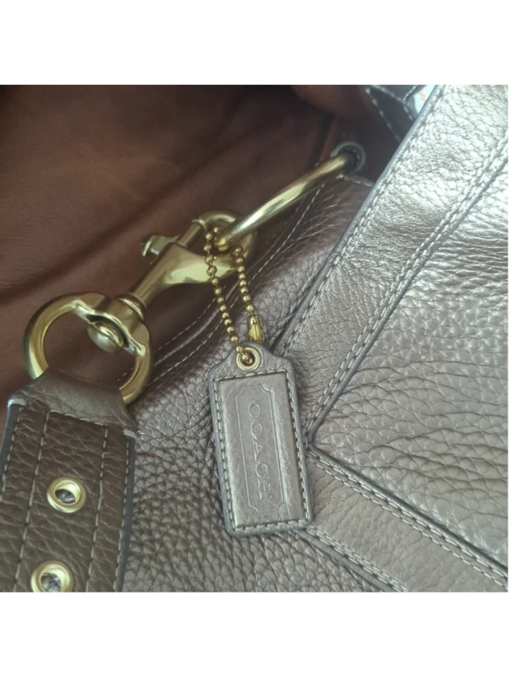 Coach G0982-F14043 Brooklyn EXTRA LARGE Shoulder Bag Messenger Satchel